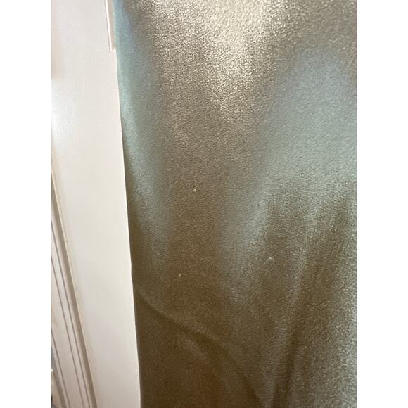 Nili Lotan Anne Gold Satin Midi Dress Size 4 Holiday Cocktail Party Elegant - Picture 10 of 15